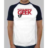 Kitesurfing GEEK t-shirt (baseball)