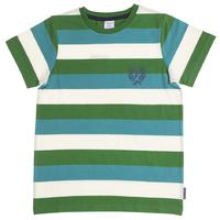 Kids Striped T-shirt - Green quality kids boys girls