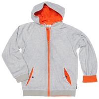 Kids Fleeced Hooded Jacket - Grey quality kids boys girls