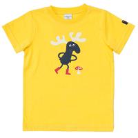 Kids Animal Motif T-shirt - Yellow quality kids boys girls