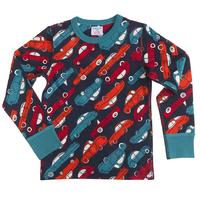 Kids Car Print Top - Blue quality kids boys girls