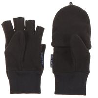 Kids Fingerless Gloves/mittens - Black quality kids boys girls