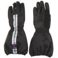Kids Shell Waterproof Gloves - Black quality kids boys girls