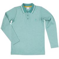 Kids Long Sleeved Polo Shirt - Turquoise quality kids boys girls