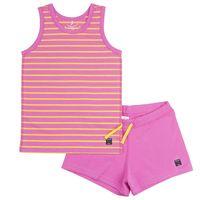 Kids Striped Pyjama Set - Pink quality kids boys girls