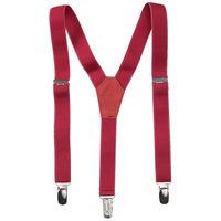 Kids Adjustable Red Braces - Red quality kids boys girls