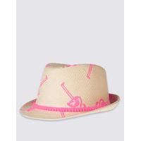 kids pom pom trilby hat