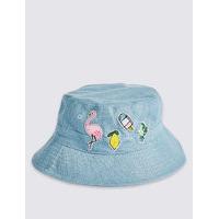 Kids Cotton Rich Badge Summer Hat