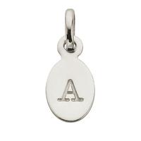 Kirstin Ash A - Oval Letter Sterling Silver