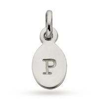 Kirstin Ash P - Oval Letter Sterling Silver