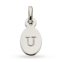 Kirstin Ash U - Oval Letter Sterling Silver