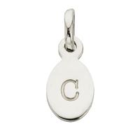 Kirstin Ash C - Oval Letter Sterling Silver