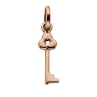 Kirstin Ash Key Charm 18k-Rose Gold-Vermeil