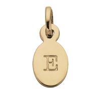 Kirstin Ash E - Oval Letter 18k-Gold-Vermeil