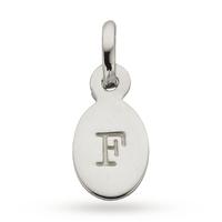 Kirstin Ash F - Oval Letter Sterling Silver