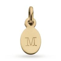 Kirstin Ash M - Oval Letter 18k-Gold-Vermeil