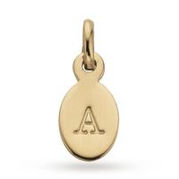 Kirstin Ash A - Oval Letter 18k-Gold-Vermeil