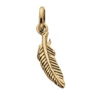 Kirstin Ash Feather Charm 18k-Gold-Vermeil