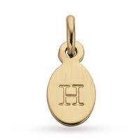 Kirstin Ash H - Oval Letter 18k-Gold-Vermeil