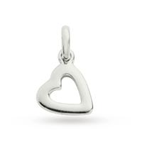 Kirstin Ash Heart Outline Charm Sterling Silver