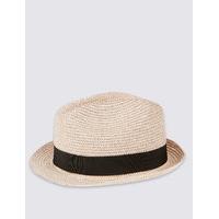 kids glitter packable trilby hat