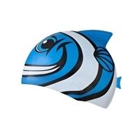 Kids Character Happy Fish Swim Cap