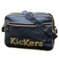 Kickers Kids Retro Black And Gold Shoulder Bag