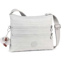 kipling alvar womens messenger handbag womens shoulder bag in grey