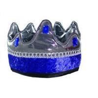 Kid\'s Silver And Blue Crown - 11460 - Great Pretenders
