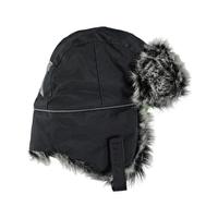 kids natt trapper hat almost black