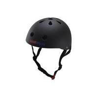 Kiddimoto Matt Black Kids Helmet | S