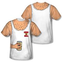 King of the Hill - Beer in Hand Costume Tee (Front/Back Print)