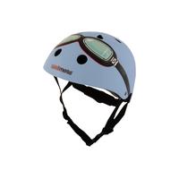 kiddimoto blue goggles helmet m