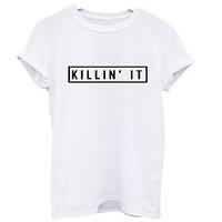 killin it europe women39s fashion letters printed summer fashion casua ...