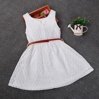 Kid Grils Fashion Sleeveless Cosplay Dress Summer Style Girl Lace Dresses (Cotton/Blend) For SZ 2-6 Y