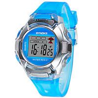 kids sport watch led digital strap watch rubber band black blue red gr ...