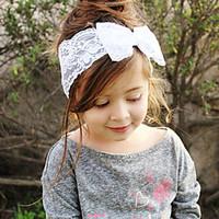 Kid\'s Cute Lace Bowknot Elastic Headband