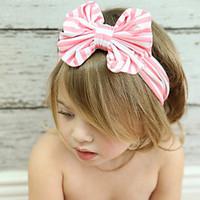 kids cute stripe bowknot elastic headband