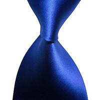 KissTies Men\'s Solid Plain Microfiber Tie Necktie With Gift Box (5 Colors Available)