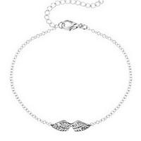 Kiming Korean Seweet Gold/Silver Chain Angel Wings Tiny Bracelet Jewelry Christmas Gifts