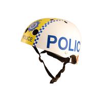 Kiddimoto Police Helmet | Blue/White - S