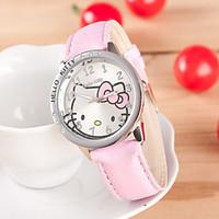 Kids\' European Style Fashion Shiny Rhinestone Cute Cat Child Watch Cool Watches Unique Watches