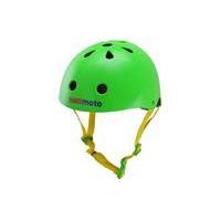 kiddimoto neon green kids helmet m