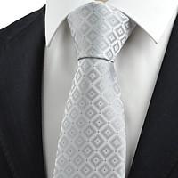 kissties mens gradient checked microfiber tie formal suit necktie form ...