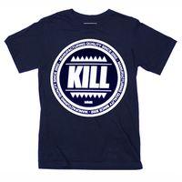 Kill Brand T Shirt - Circular Logo Navy