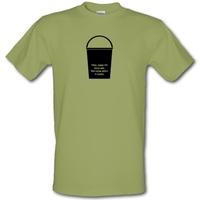 Kick The Bucket male t-shirt.