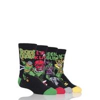 Kids 4 Pair SockShop Marvel Villains Doctor Octopus, Green Goblin, Red Skull and Loki Cotton Socks