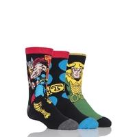 Kids 3 Pair SockShop Marvel Thor and Loki Cotton Socks
