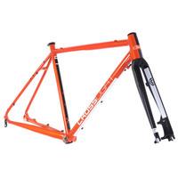 kinesis crosslight 5t disc brake frameset orange black 45cm