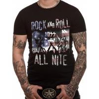 Kiss - Rock N Roll All Nite Men\'s Medium T-Shirt - Black